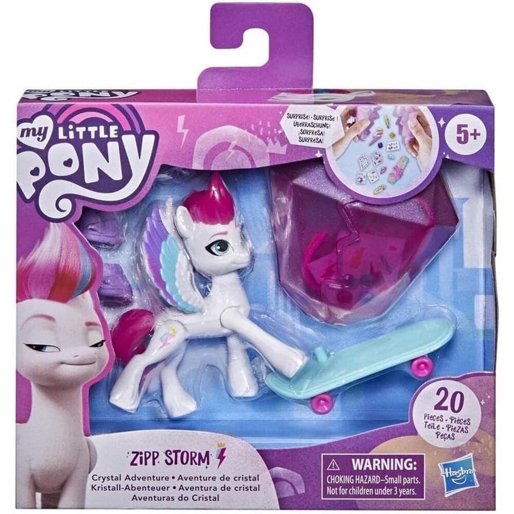 My Little Pony Crystal Adventure Zipp Storm 3" Figure w/ Accessories & Bracelet